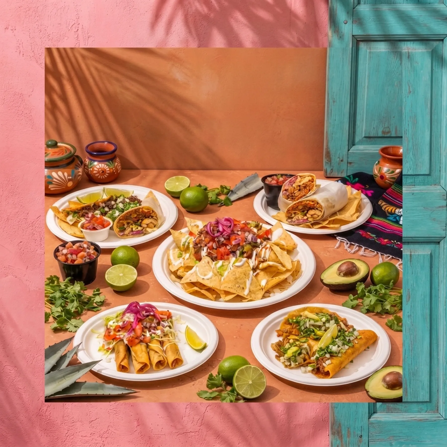 La Mexicana catering spread